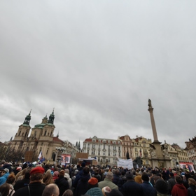 Demonstrace pořádaná spolkem Milion chvilek pro demokracii.