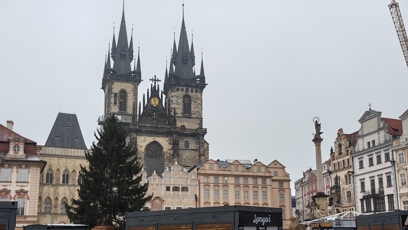 FOTO: Vánoční strom na Staroměstském náměstí.