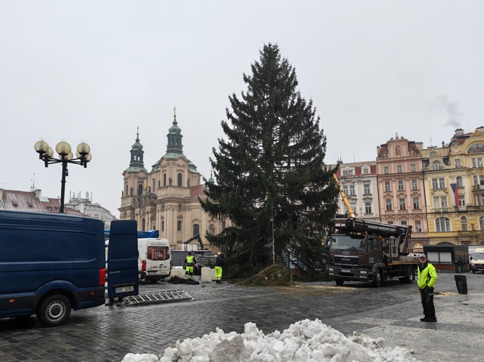 FOTO: Vánoční strom na Staroměstském náměstí. – stránka 19
