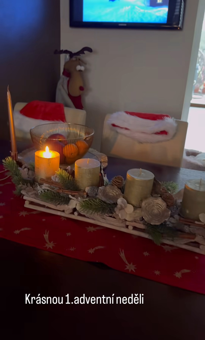 FOTO: Monika Marešová ukázala výzdobu.
