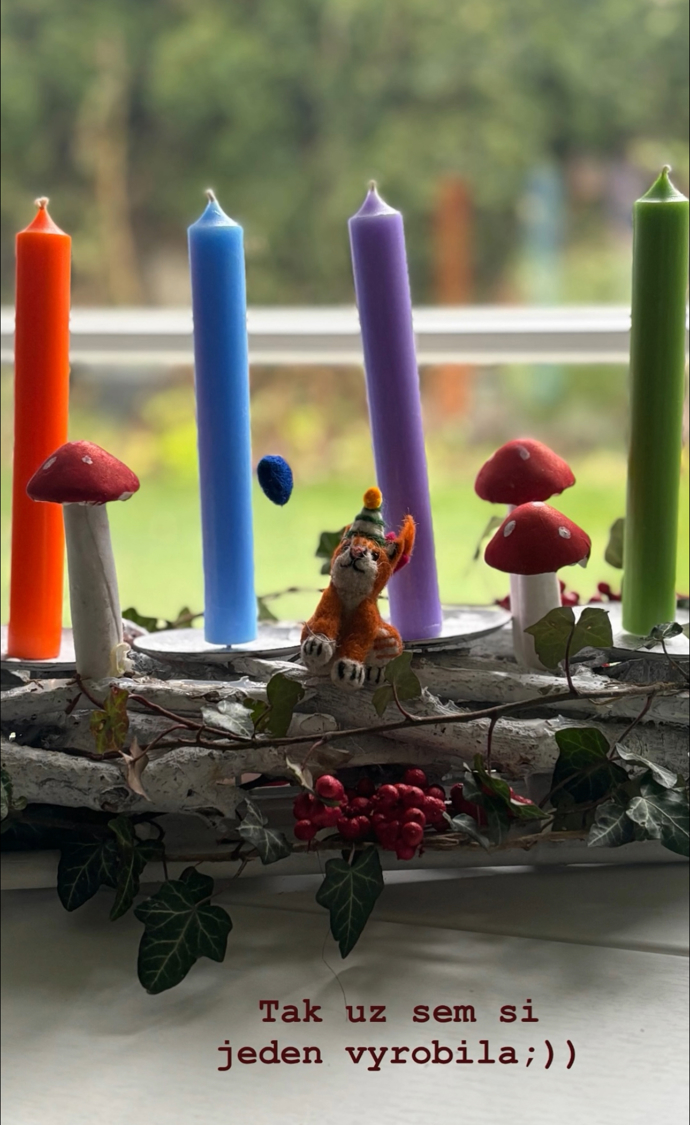 FOTO: Anna Geislerová vyrobila věnec.