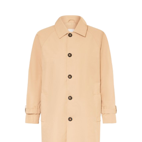 Kabát s límečkem a na knoflíky v béžovém odstínu má v nabídce třeba značka PAUL za 4500 Kč.