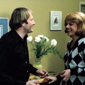 Sobota s Nárožným měli vždy rádi improvizaci, režisér Schulhoff byl ale opačného názoru. Na snímku s Luďkem Sobotou je herečka Iva Janžurová.