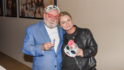 FOTO: Václav Upír Krejčí s partnerkou.