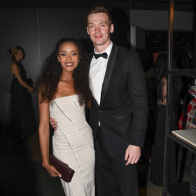 Rebecca Diatilová a David Chmátal na předávání hudebních cen Český slavík 2025.