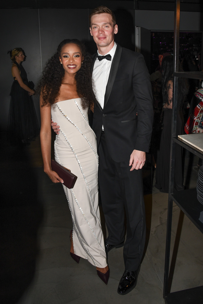 FOTO: Rebecca Diatilová a David Chmátal na předávání hudebních cen Český slavík 2025.