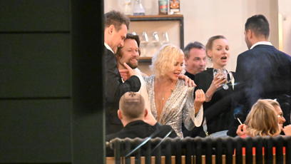 FOTO: Karin Krajčo Babinská zvolila na večírek elegantní outfit.