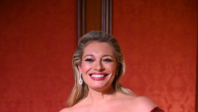 FOTO: Lucie Borhyová na výstavě Titanicu.