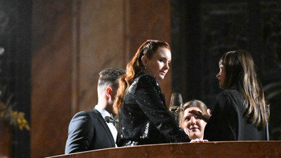 FOTO: Denisa Nesvačilová zářila v pražské Lucerně.