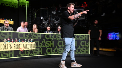 FOTO: Tadeáš Veselý na tiskové konferenci Clash 14.