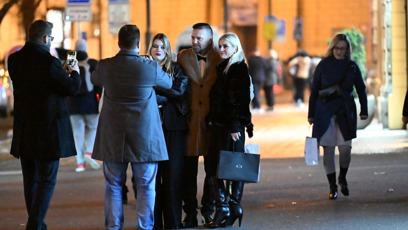 FOTO: Tomáš Řepka po premiéře zamířil na afterparty do baru.