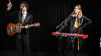 FOTO: Emma Smetana a Jordan Haj během vystoupení.