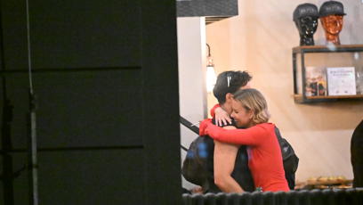 FOTO: Herečka se objímala s Milanem Peroutkou.