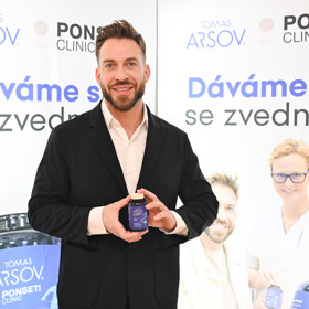 Tomáš Arsov představil svůj nový produkt. 
