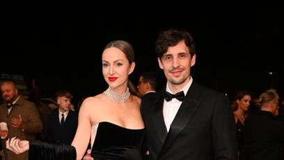 FOTO: Čestmír Strakatý s krásnou manželkou.