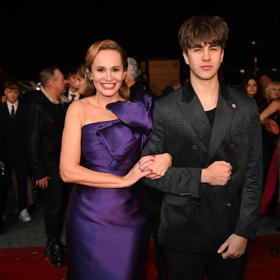 Po červeném koberci ji na slavnostní večer přivedl syn Venduly Pizingerové, Jakub Svoboda.