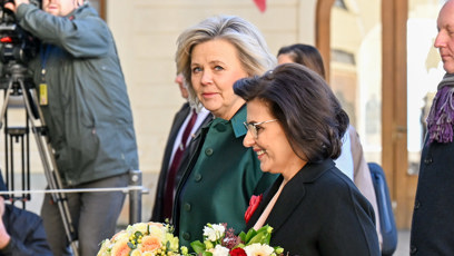 FOTO: Eva Pavlová s první dámou Albánie.