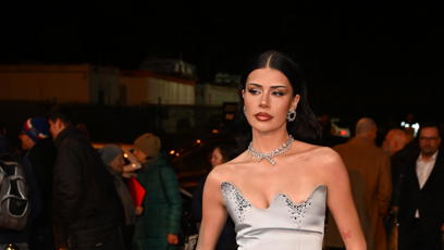 FOTO: Dominique Alagia dorazila ve velkém stylu.