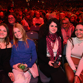 Rodina Jandových v publiku. 