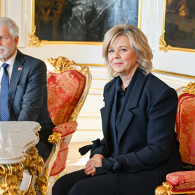 Petr Pavel a Eva Pavlová tráví Vánoce v kruhu rodinném.