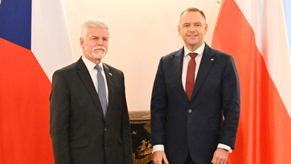 FOTO: Petr Pavel s polským prezidentem.