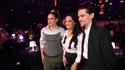 FOTO: Lucie Bílá se svým synem Filipem a Ewou Farnou.