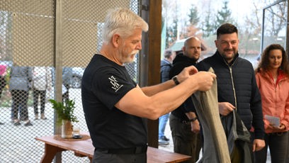 FOTO: Prezident Petr Pavel má svaly.