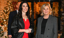 Markéta Pekarová Adamová s Evou Pavlovou na křtu knihy.