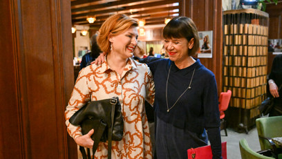 FOTO: Andrea Bartošková a Lenka Krobotová se skvěle bavily.