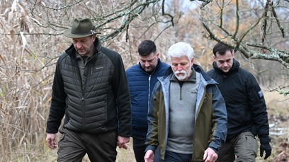 FOTO: Petr Pavel na procházce v rezervaci Soos.