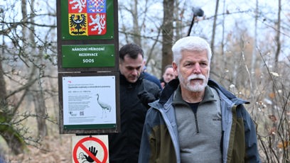 FOTO: Petr Pavel na procházce v rezervaci Soos.