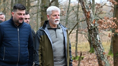 FOTO: Petr Pavel na návštěvě v rezervaci Soos.