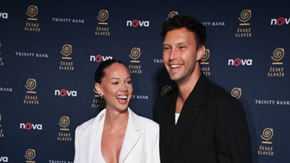 FOTO: Krásná Gabriela Gašpárová dorazila se svým partnerem Petrem Havránkem.