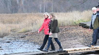 FOTO: Eva Pavlová na návštěvě v rezervaci Soos.