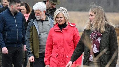 FOTO: Petr Pavel a Eva Pavlová na procházce v rezervaci Soos.