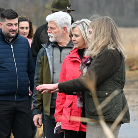 Eva Pavlová spolu s manželem Petrem Pavlem vyrazili do přírody. 