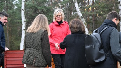 FOTO: Eva Pavlová ve vláčku.