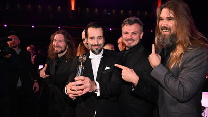 FOTO: Noid slavil se svými parťáky z kapely Dymytry.