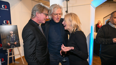 FOTO: Jiří Strach, Ivan Hubač a Veronika Žilková se velmi dobře bavili.