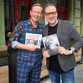 Aleš Cibulka se svým partnerem Michalem Jagelkou. 