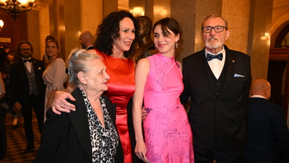 FOTO: Rodina Frejových na cenách Thálie.