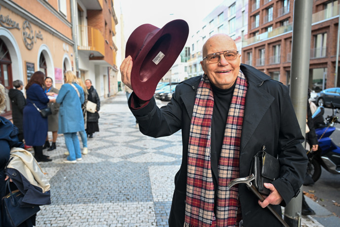 FOTO: Jan Přeučil rozdával úsměvy na všechny strany.