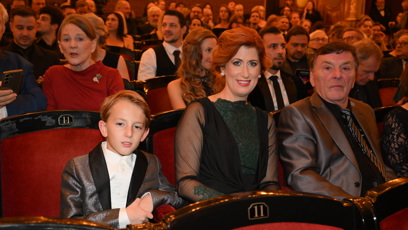 FOTO: Rodina Trávníčkových na cenách Thálie.