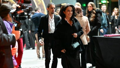 FOTO: Lucie Bílá odchází z Českého slavíka v doprovodu syna Filipa.