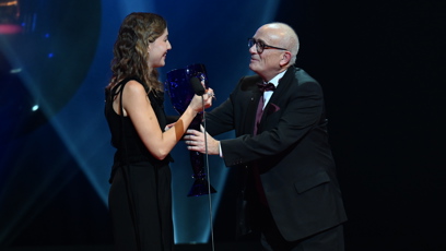 FOTO: Herečka Tereza Dočkalová na slavnostním předávání Cen Thálie.