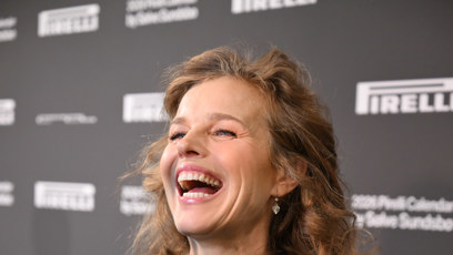 FOTO: Eva Herzigová měla skvělou náladu.