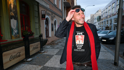 FOTO: Jan Tuna dorazil na křest Cibulkova kalendáře.