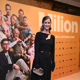 Jana Bernášková na premiéře filmu Milion.