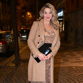 Sabina Laurinová patřila mezi první gratulanty. 