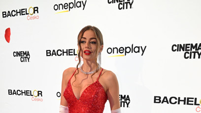 FOTO: Andrea Pokorná na promítání Bachelora.